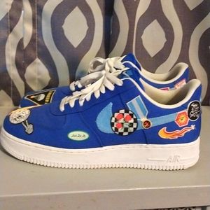 Custom blue air force 1s